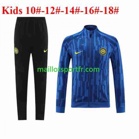 Inter Milan Enfant Ensemble Vestes d'entrainement Bleu 2023/24